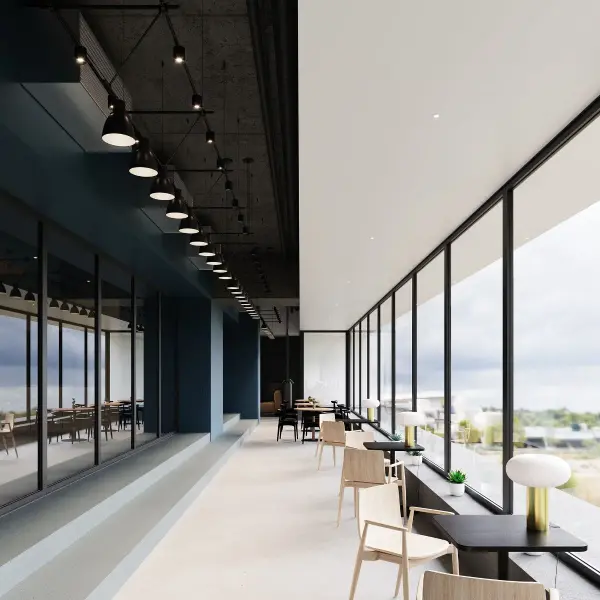 This 14-foot triangle truss system delivers museum-quality directional lighting with Power Precise cylinders and bell reflectors. Designed for commercial retail environments where precise illumination of form, color, and texture is critical.