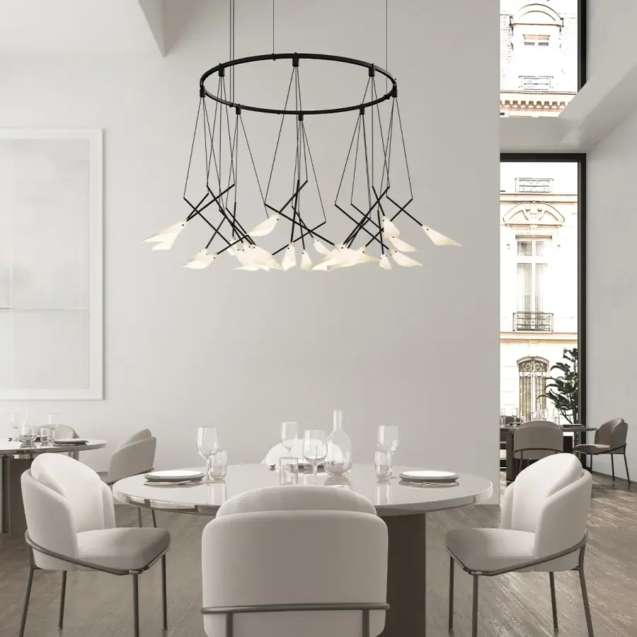 Suspenders 32" Single Ring with 18" Calla Luminaires