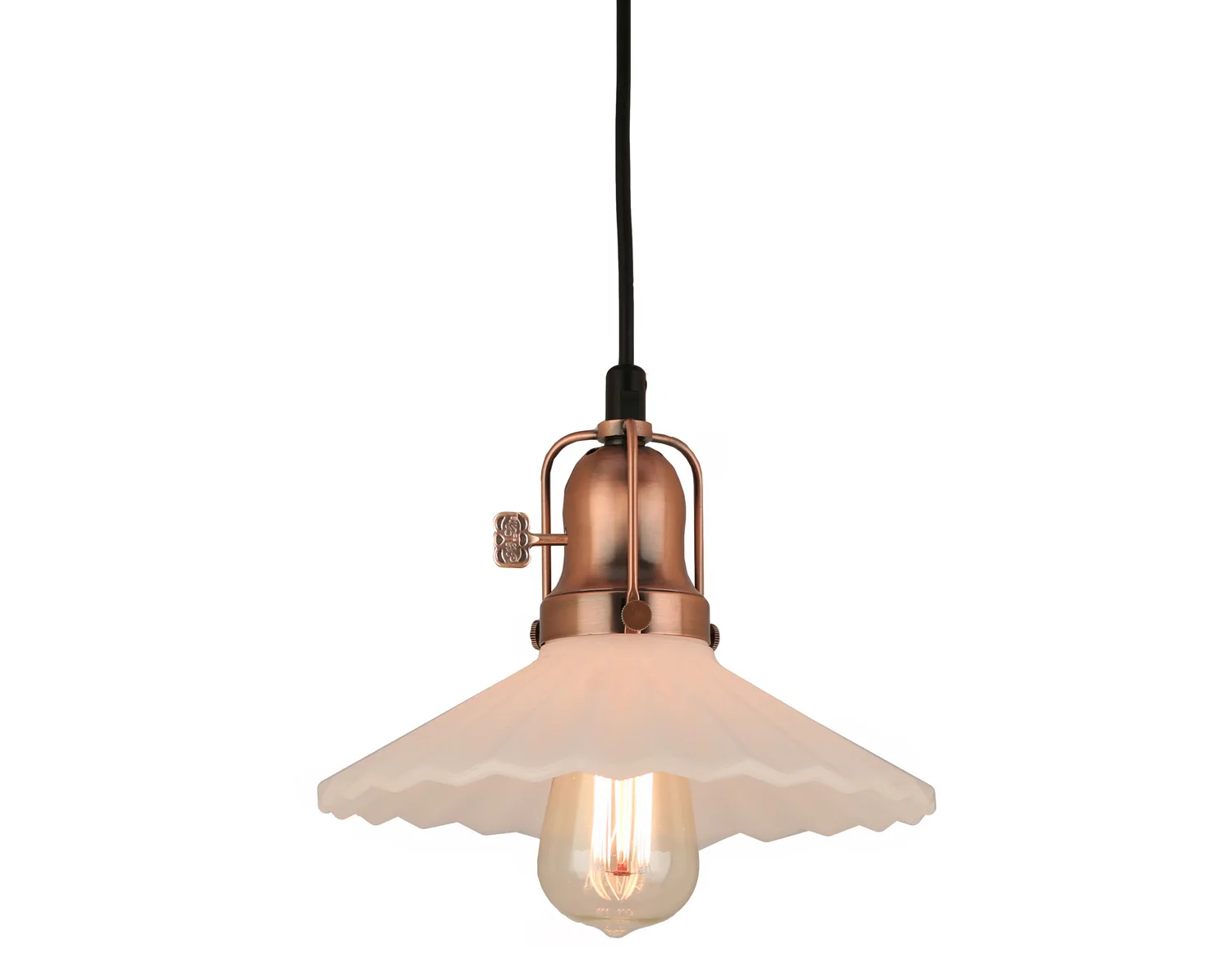 Stanton One Light Pendant in Weathered Copper