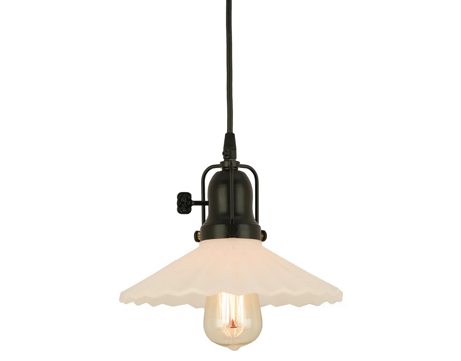 Stanton One Light Pendant in Black