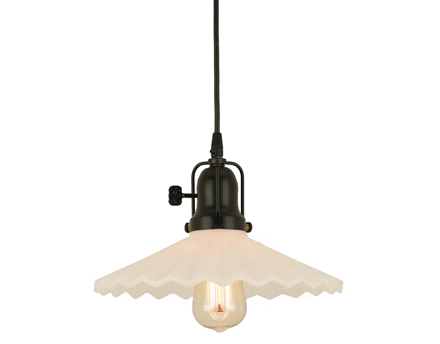 Stanton One Light Pendant in Black
