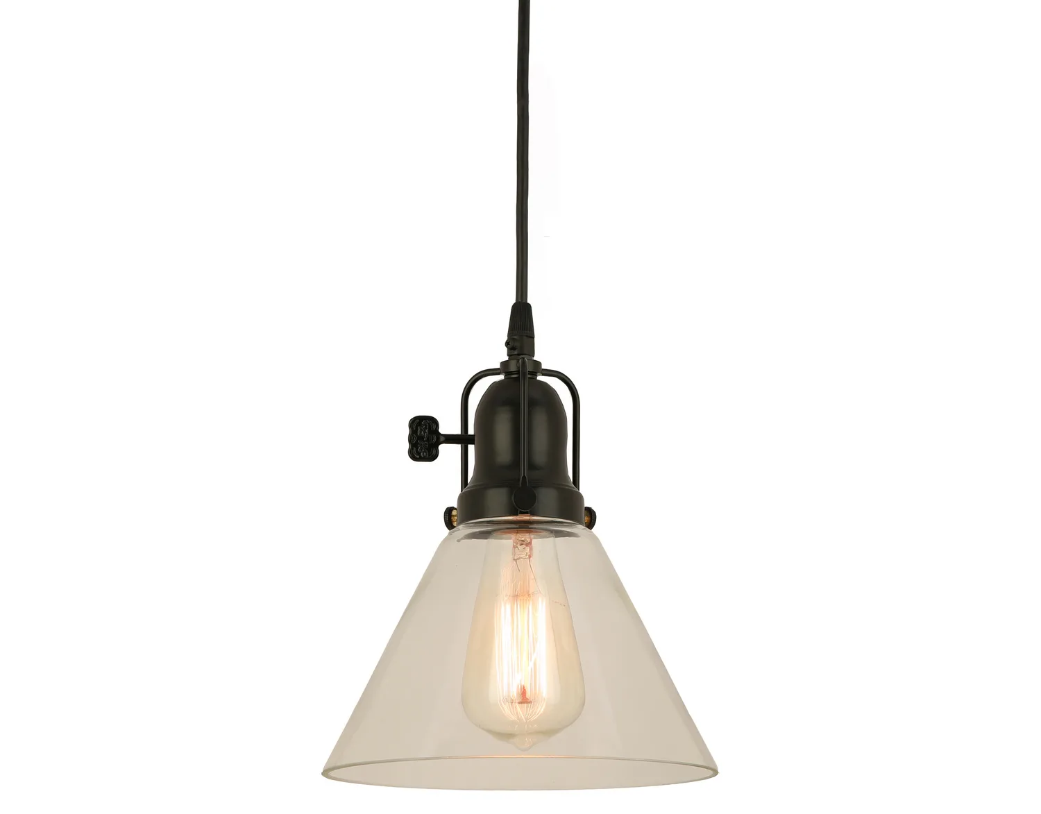 Addison One Light Pendant in Black