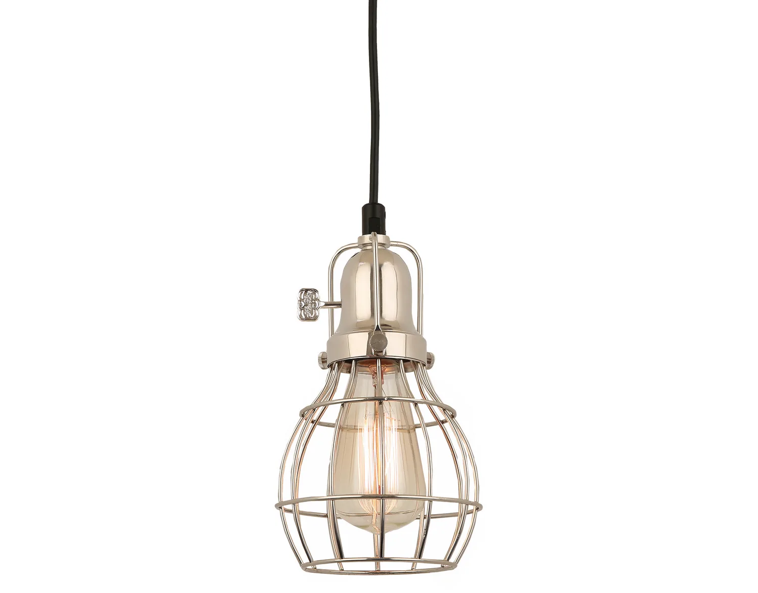 Baldwin One Light Pendant in Polished Nickel