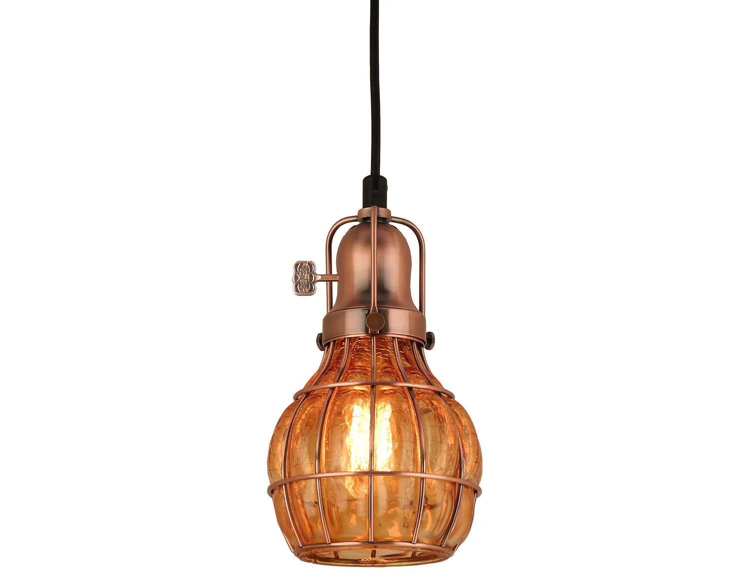 Baldwin One Light Pendant in Weathered Copper