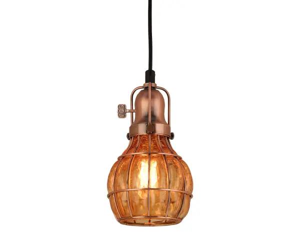 Baldwin One Light Pendant in Weathered Copper