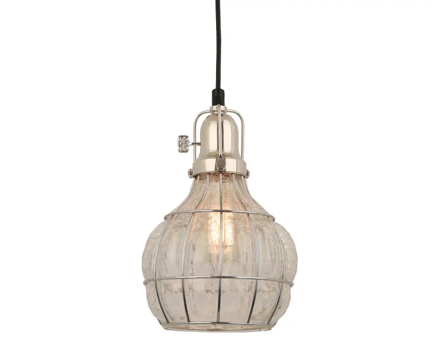 Baldwin One Light Pendant in Polished Nickel