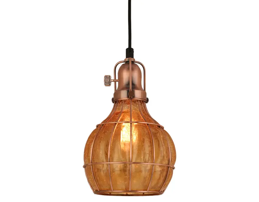 Baldwin One Light Pendant in Weathered Copper