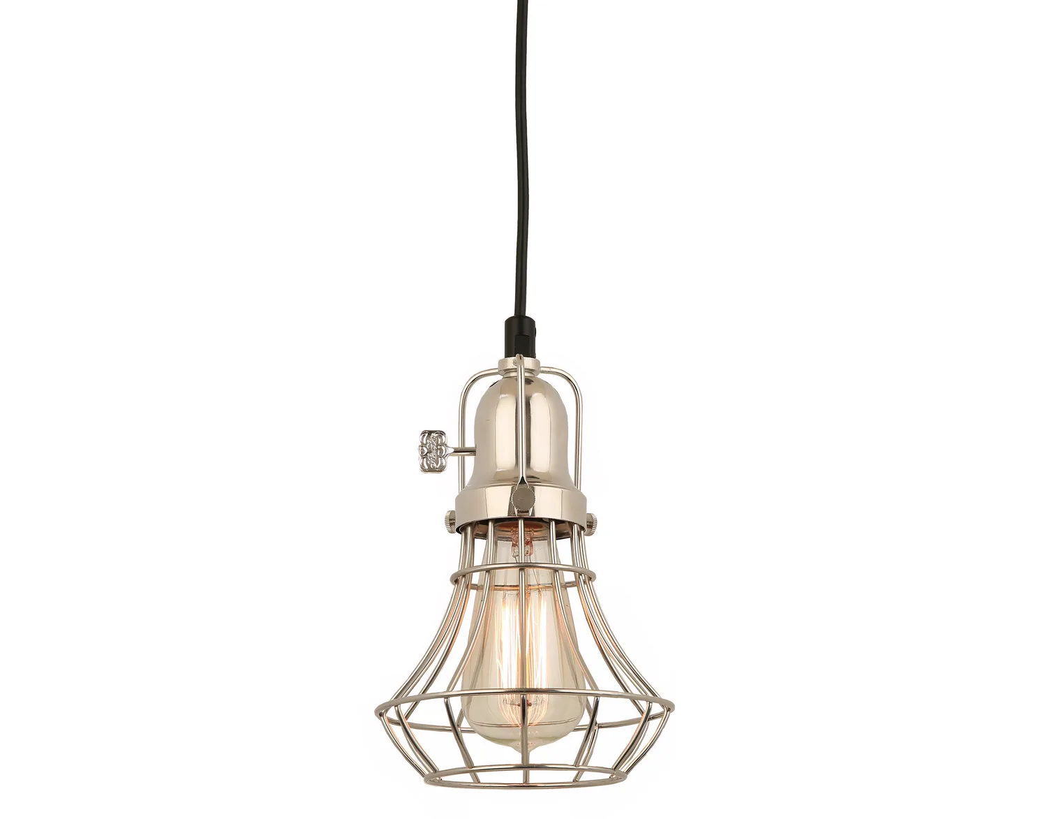 Lani One Light Pendant in Polished Nickel