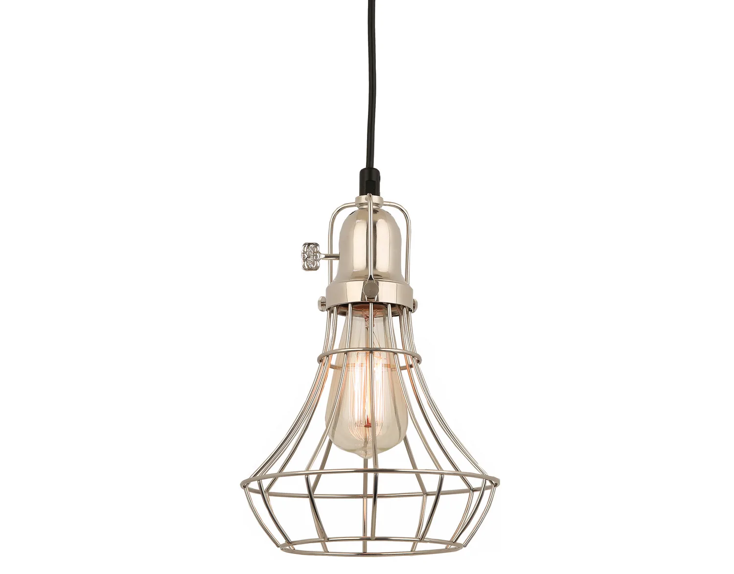 Lani One Light Pendant in Polished Nickel