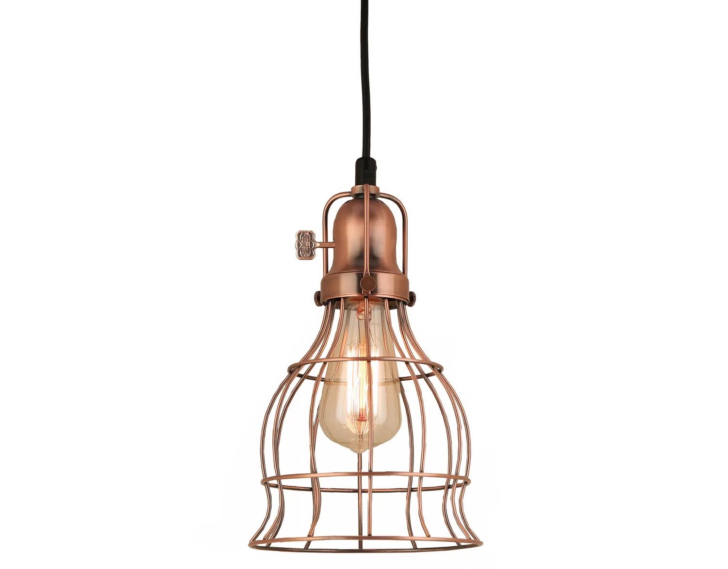 Aubrey One Light Pendant in Weathered Copper