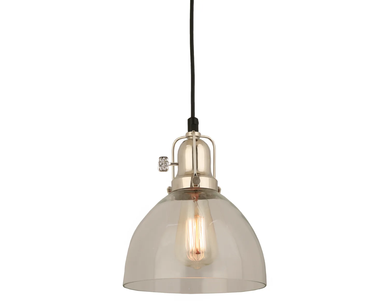Jasper One Light Pendant in Polished Nickel