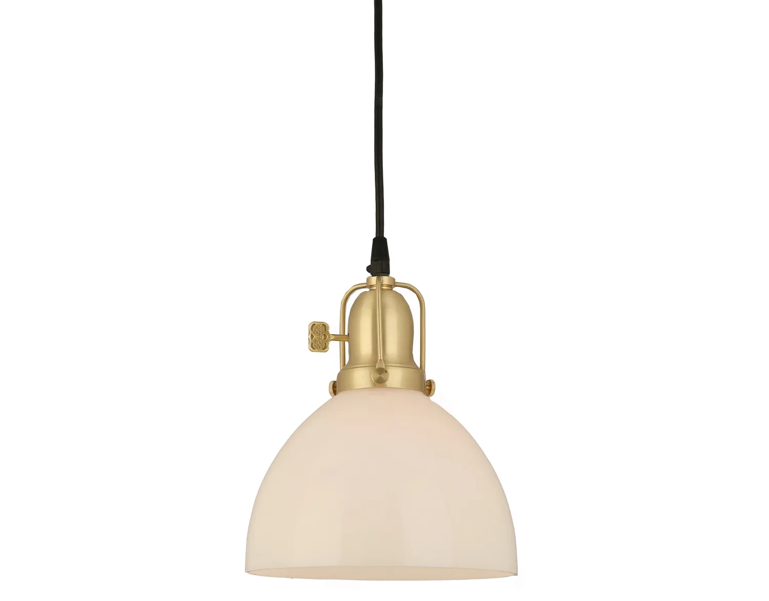 Jasper One Light Pendant in Natural Brass