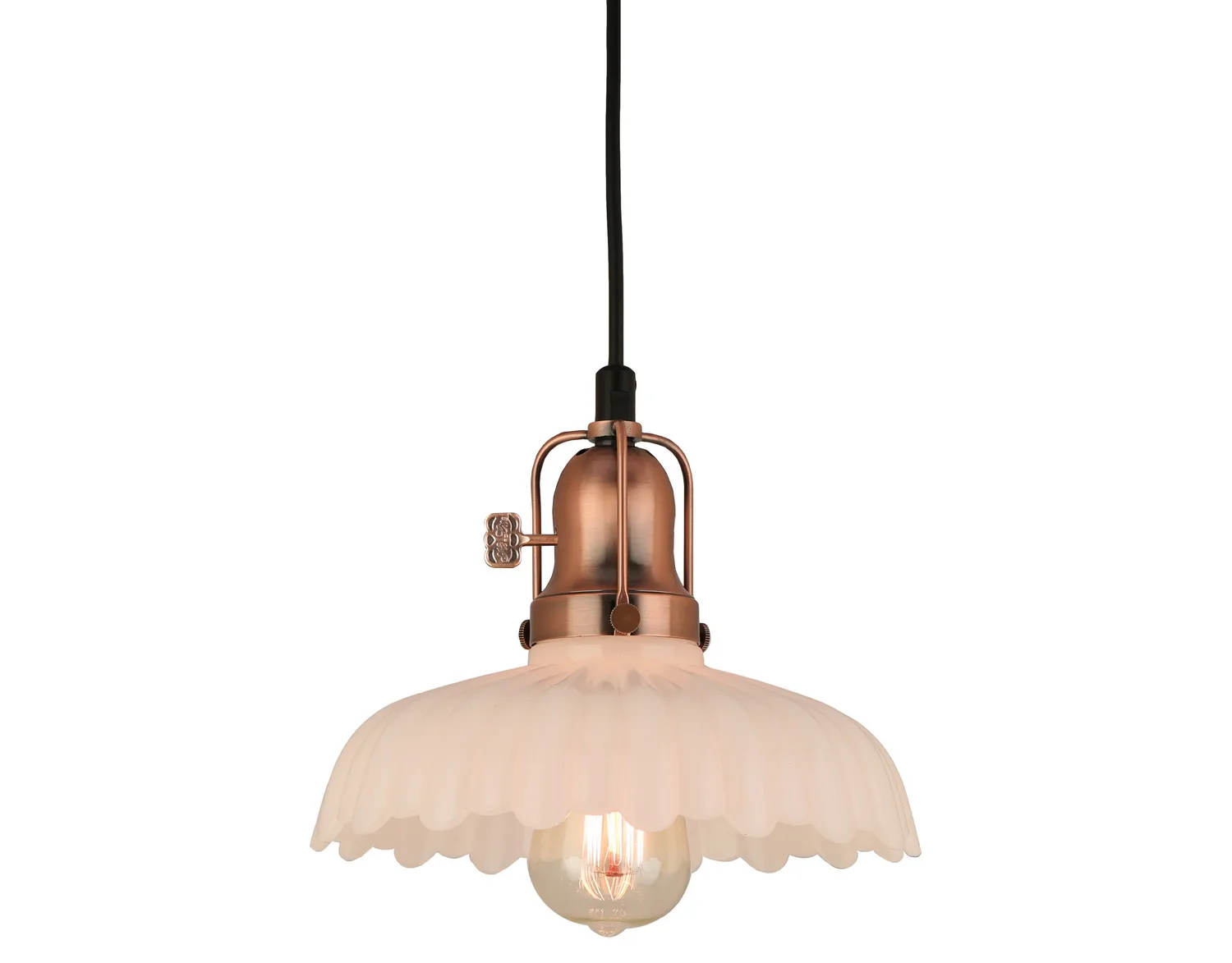 Bethany One Light Pendant in Weathered Copper