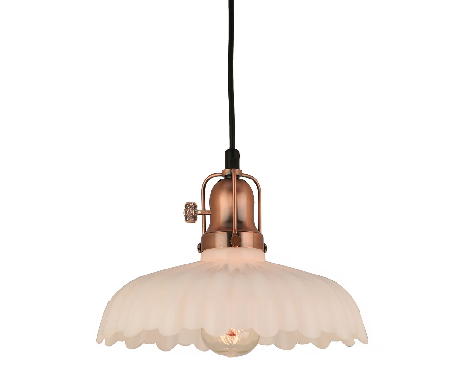 Bethany One Light Pendant in Weathered Copper