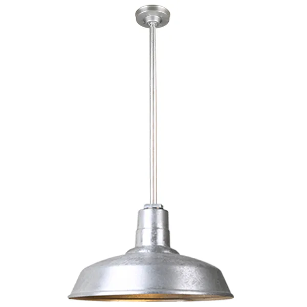 Warehouse One Light Pendant in Galvanized