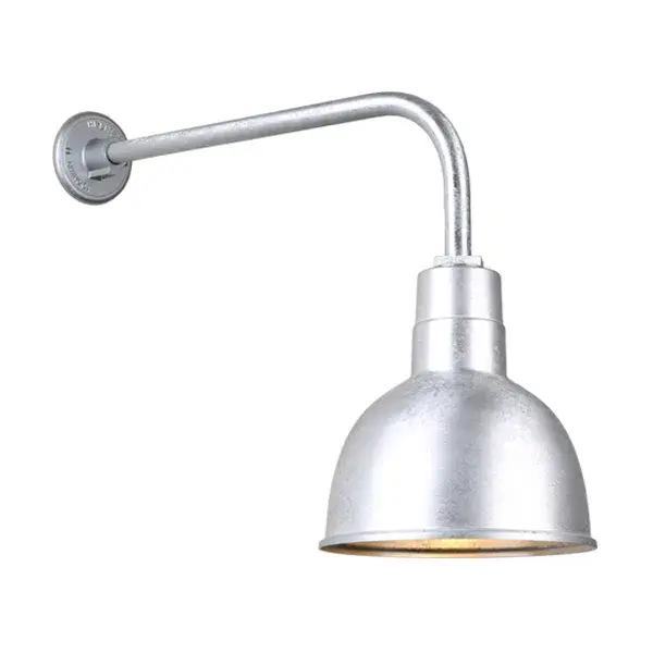 In Galvanized by Hi Lite from the Deep Bowl Shade collection