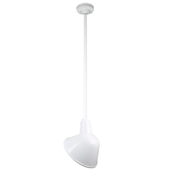 Warehouse One Light Pendant in White