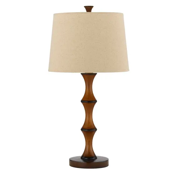 Natural-Inspired Resin Table Lamp with Versatile 3-Way Lighting - Image 1