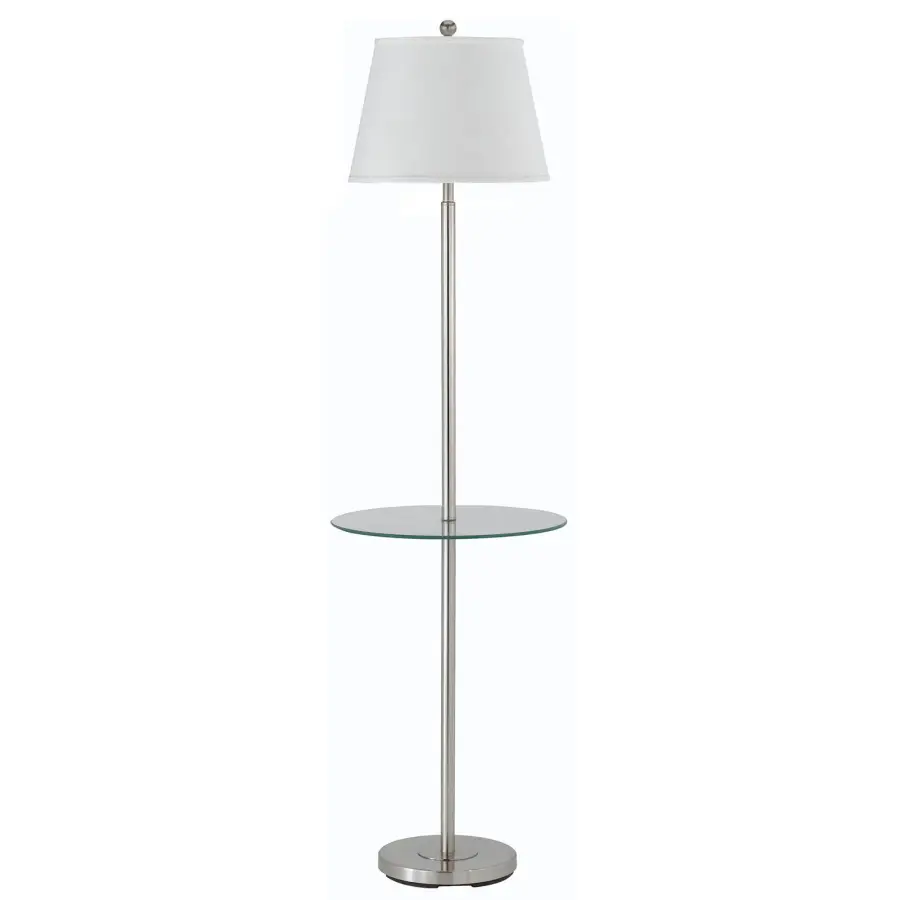 Versatile 3-Way Floor Lamp with Convenient Glass Tray - Image 1