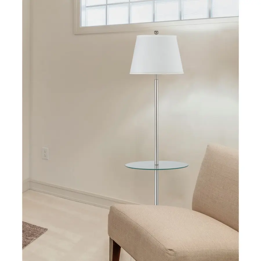 Versatile 3-Way Floor Lamp with Convenient Glass Tray - Image 3
