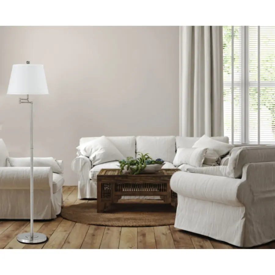 Versatile Swing Arm Floor Lamp with 3-Way Lighting Control - Image 2
