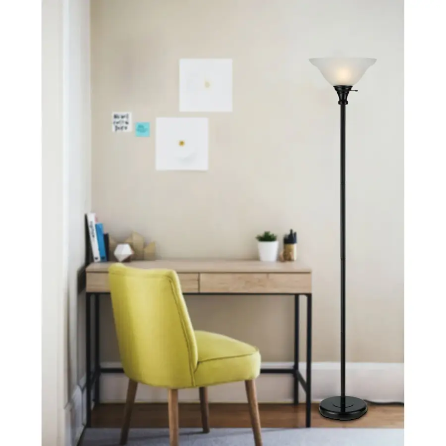 150W 3-Way Torchiere Floor Lamp - Image 2