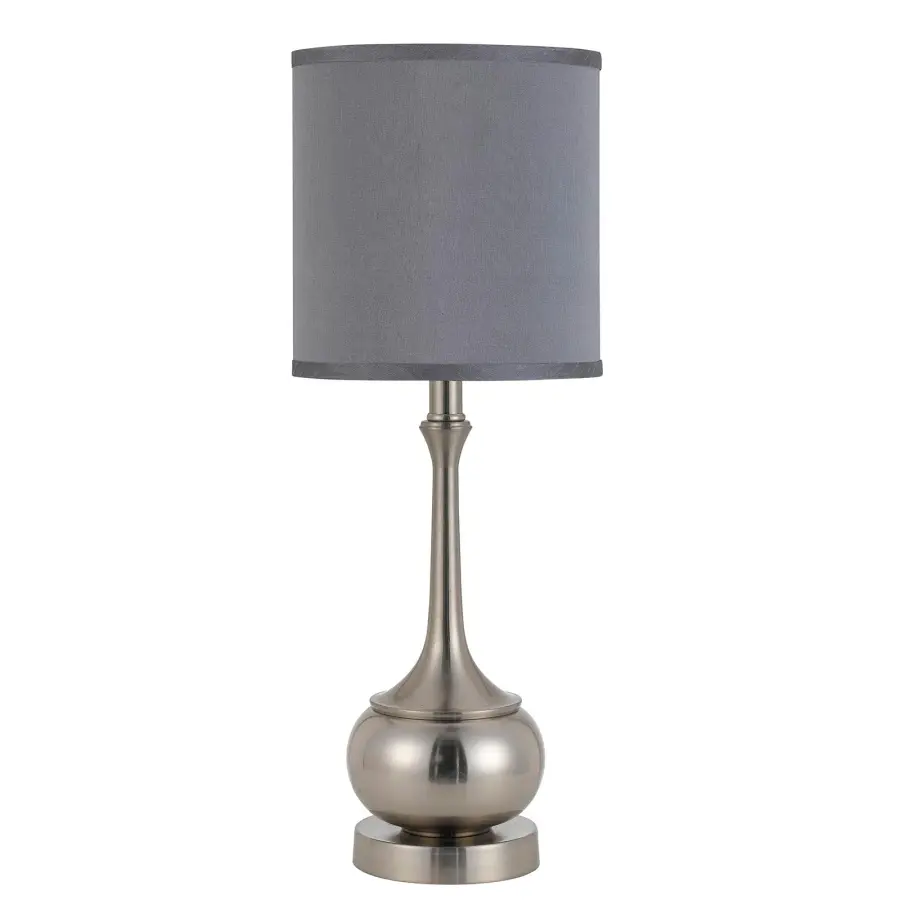 Versatile Brushed Steel Accent Lamp with Classic Design - Image 1