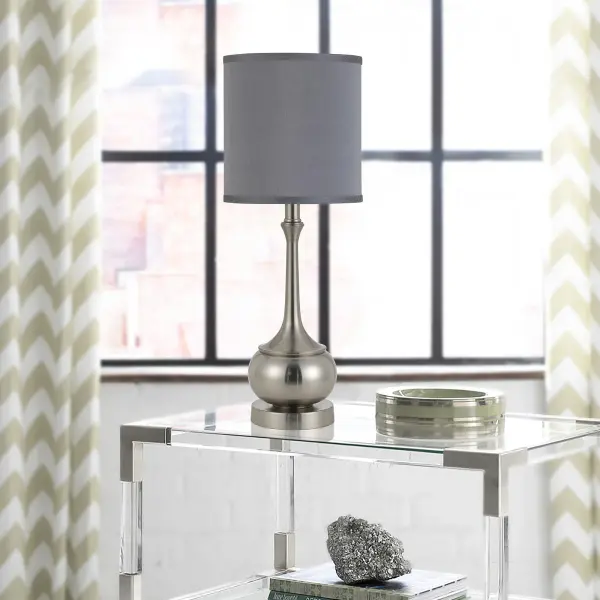 Versatile Brushed Steel Accent Lamp with Classic Design - Image 2