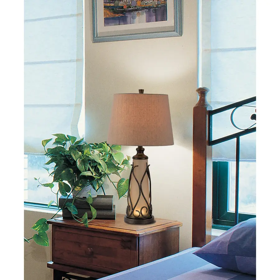Taylor 3-Way Table Lamp with LED Accent - Image 2