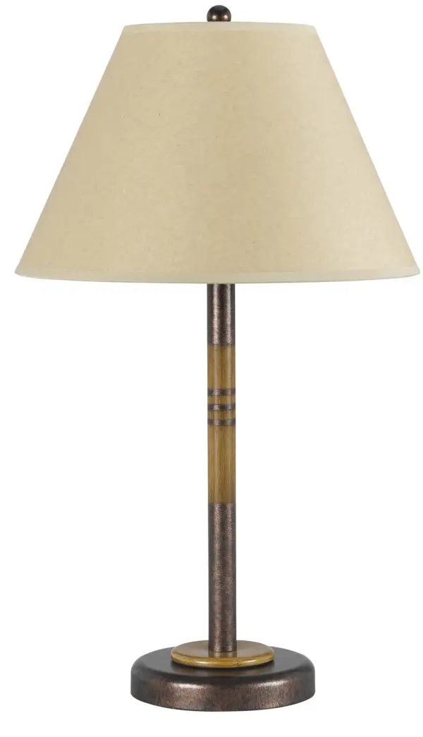 Soho One Light Table Lamp in Rust