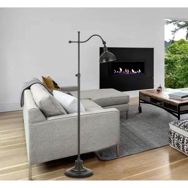 Adjustable Height Metal Floor Lamp - Image 2
