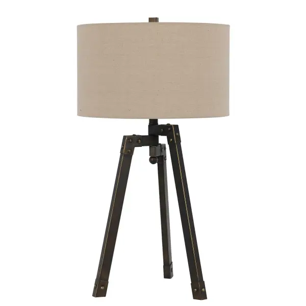 This 150W tripod table lamp combines durable metal construction with industrial styling. At 31.5" tall, it provides substantial lighting while the tripod base adds architectural interest to modern and contemporary interiors.