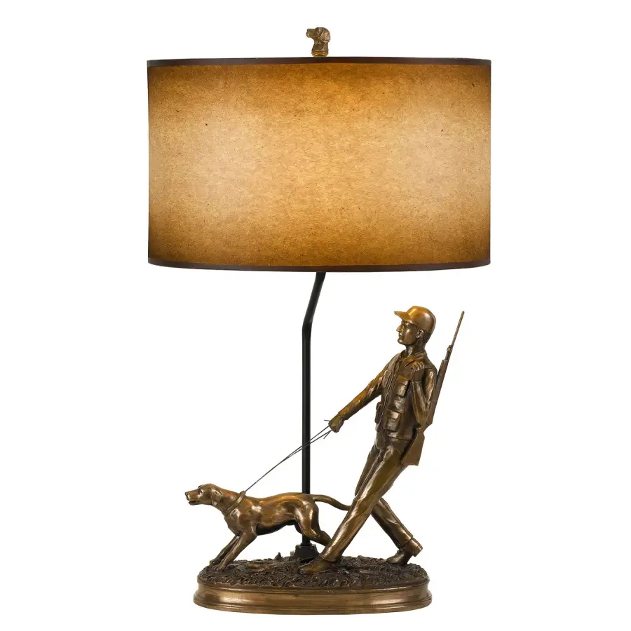 Hunter Resin Table Lamp