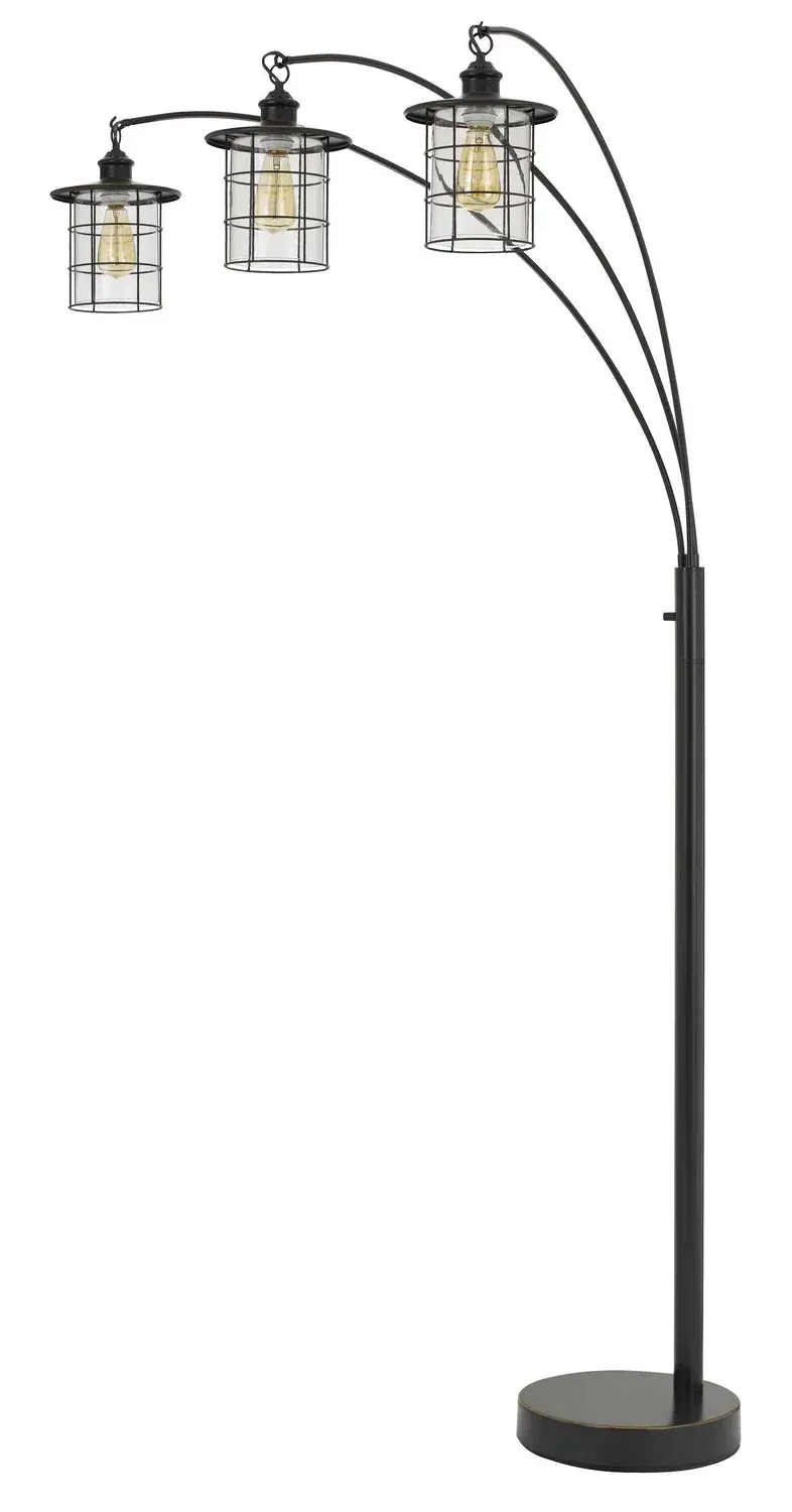Silveton Three Light Arc Floor Lamp in Dark Bronze