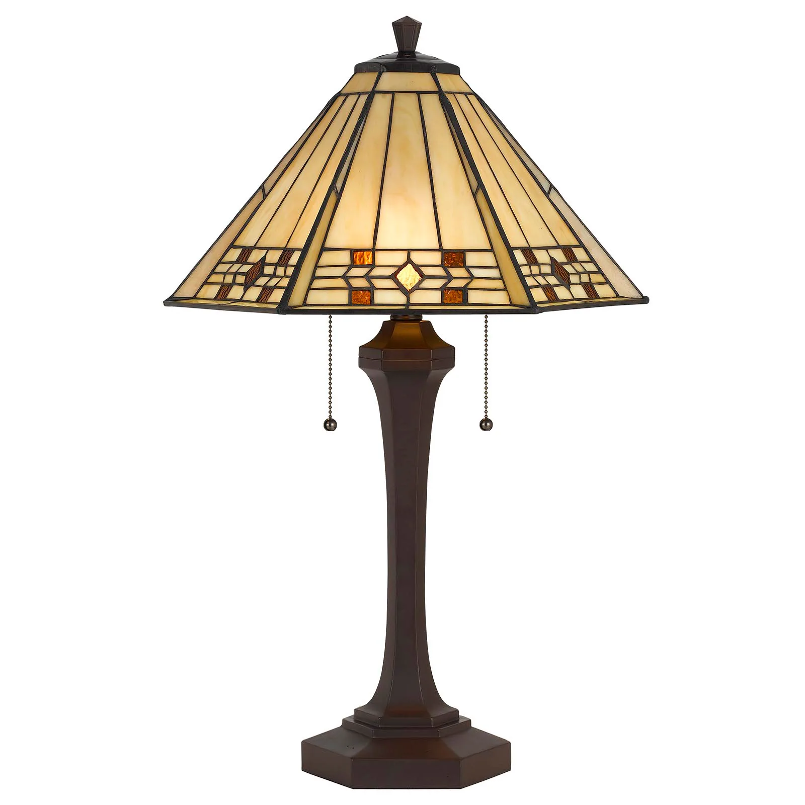 Tiffany Style Stained Glass Table Lamp