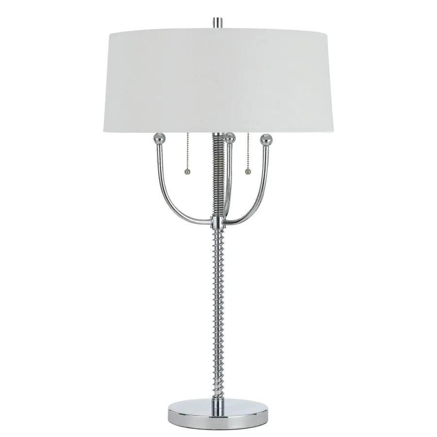 Lesinametal Floor Lamp with Linen Shade - Image 1