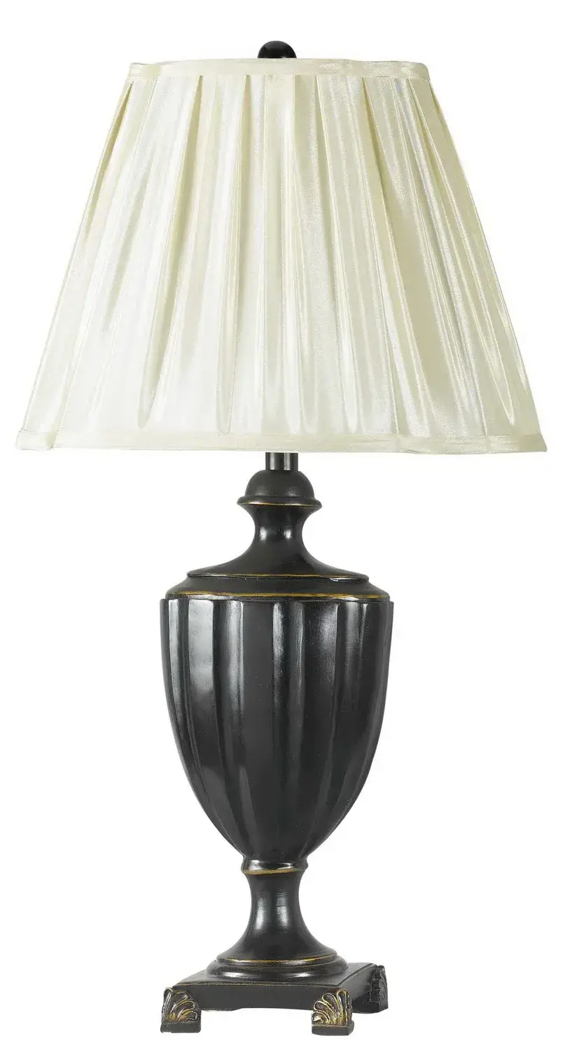 Haven One Light Table Lamp in Ersatz Black