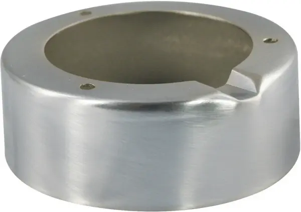 This brushed steel surface ring provides a polished finishing touch for ceiling-mounted fixtures. The neutral metallic finish complements a wide range of lighting styles while concealing mounting hardware.