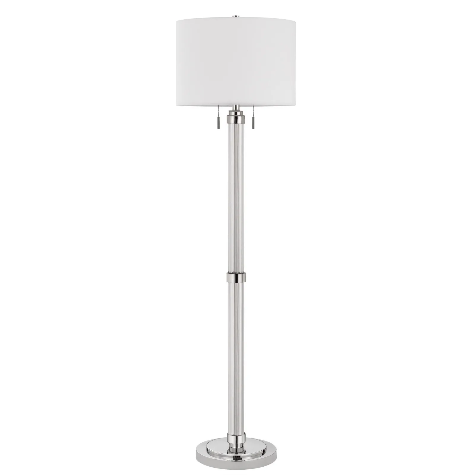 Montilla 60" Metal Floor Lamp with Fabric Drum Shade