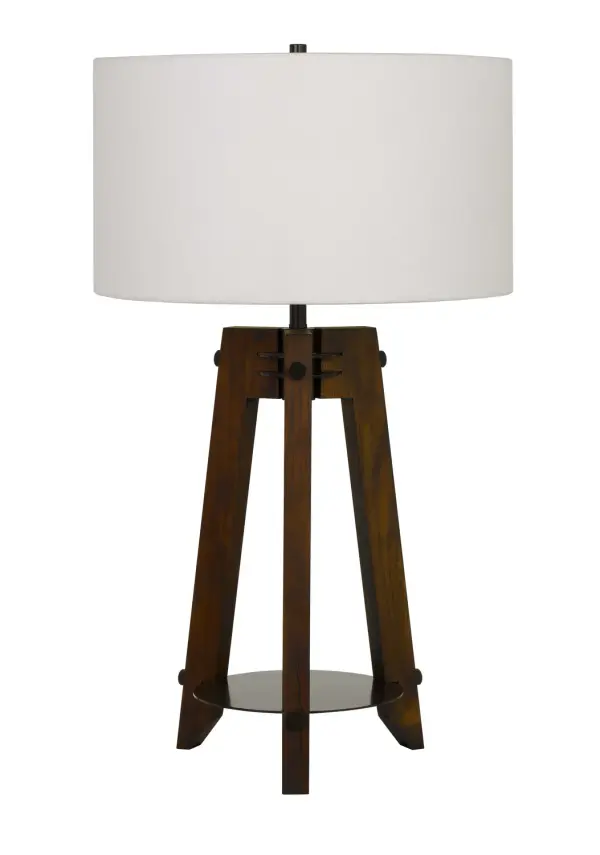 Bilzen One Light Table Lamp in Walnut