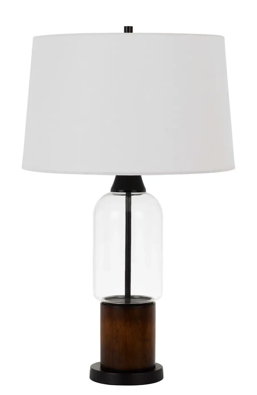 Sculptural Wood Table Lamp with Natural Warmth and Modern Appeal