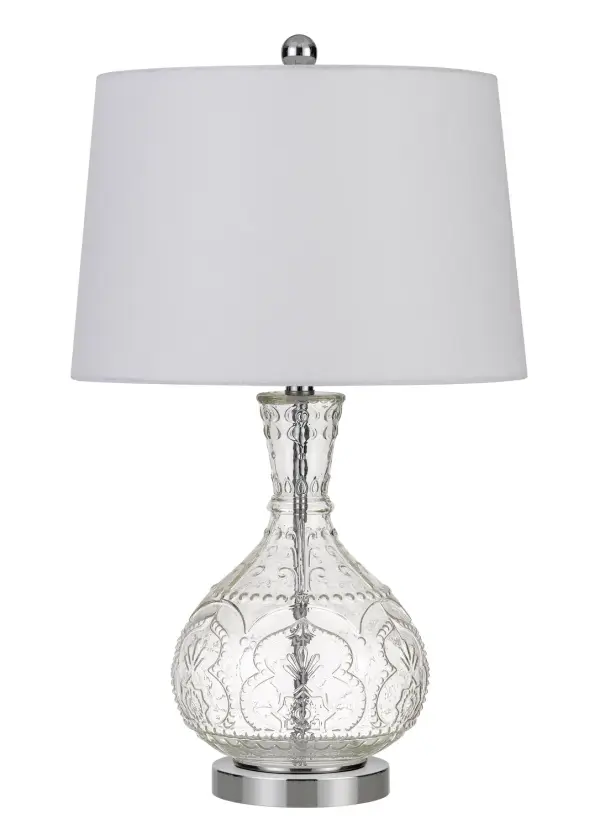 Elegant Glass Table Lamp with Contemporary Appeal