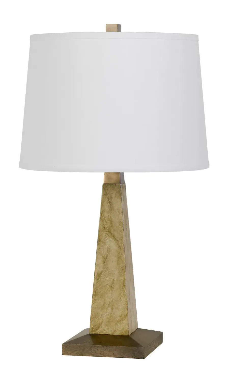 Elegant Transitional Table Lamp with Natural Sand Stone Finish