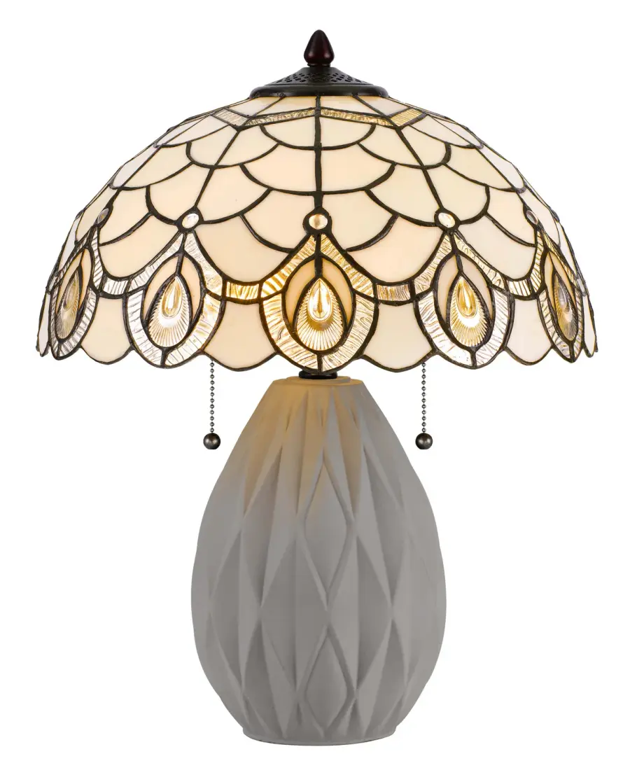 Classic Tiffany-Style Accent Lamp with Artisan Glass Craftsmanship