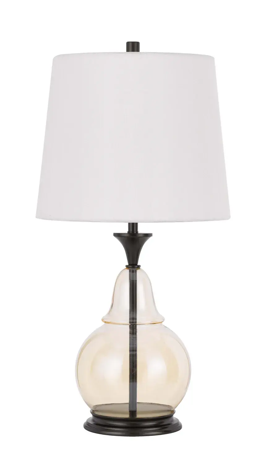 Kittery One Light Table Lamp in Clear/Dark Bronze