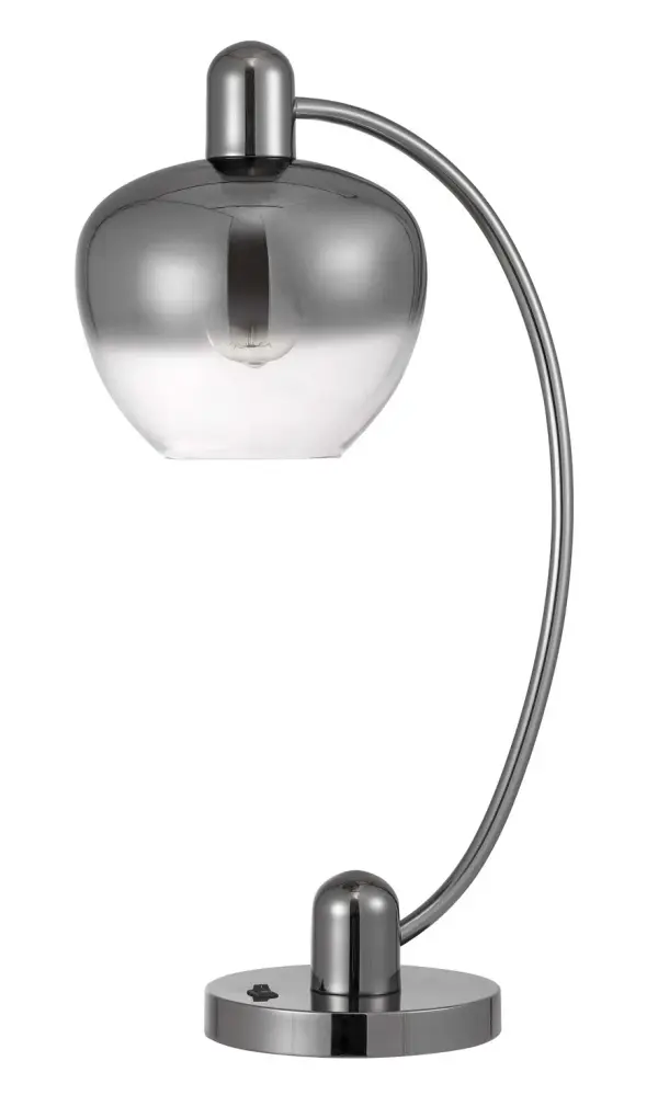 The Brookline desk lamp combines industrial aesthetics with practical task lighting. Its gun metal finish adds modern sophistication while the adjustable design provides focused illumination for work or reading.
