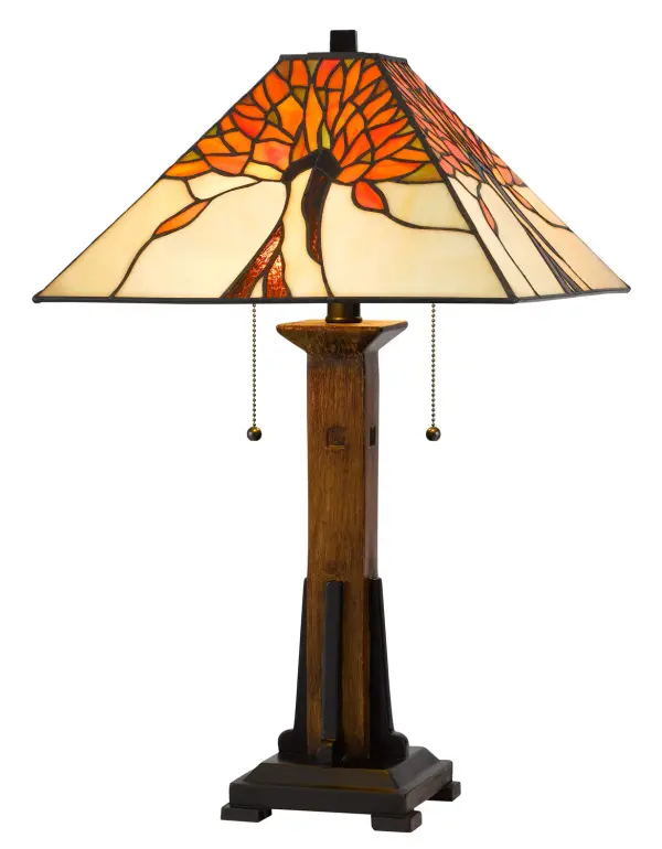 Tiffany Two Light Table Lamp