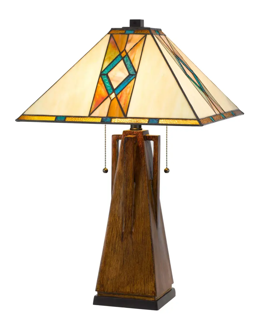 Tiffany Two Light Table Lamp