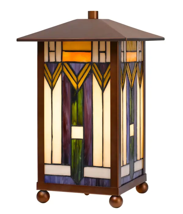 Classic Tiffany-Style Accent Lamp with Artisan Glass Craftsmanship