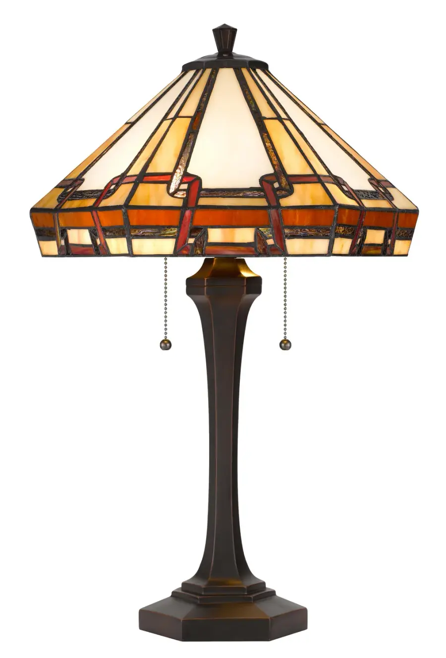 Tiffany Two Light Table Lamp